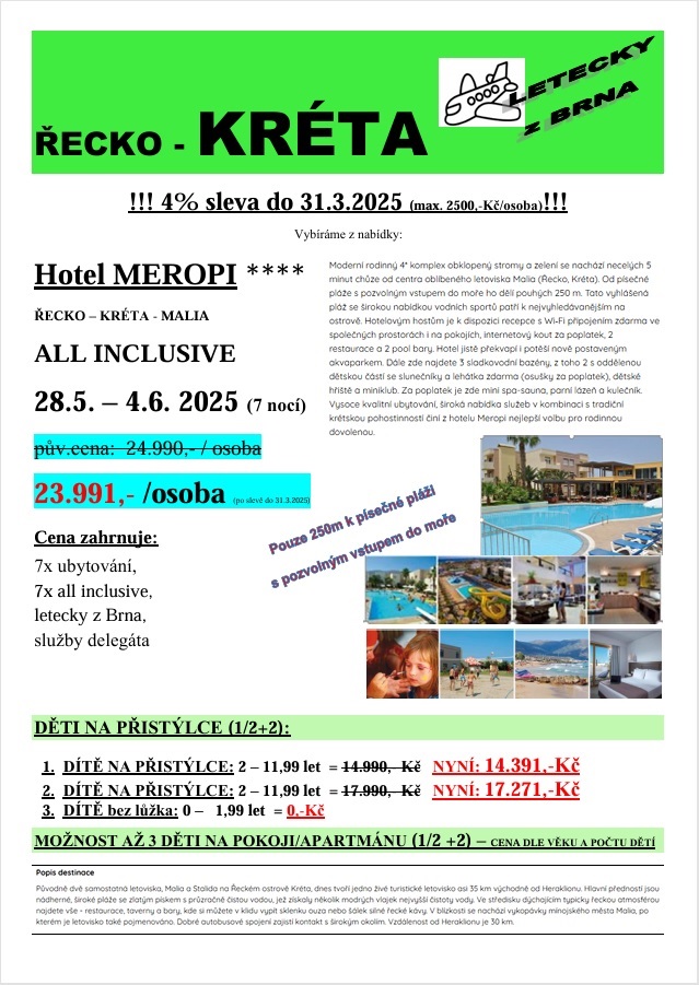 KRÉTA - MEROPI